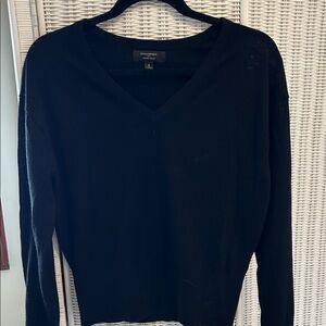 Banana Republic Classic Black V-Neck Sweater